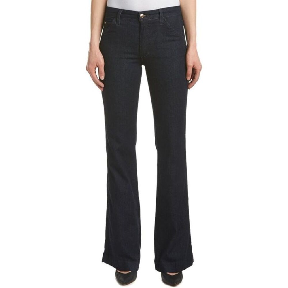 JOE'S Womens Navy Stretch Zippered Pocketed Flare Leg High Waist Jeans 27 Waist - Picture 1 of 1